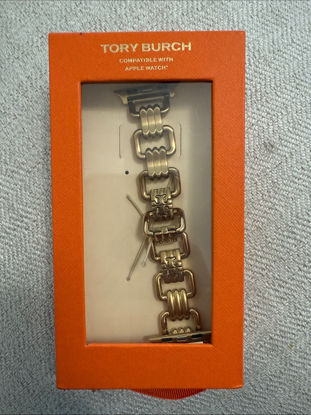 Tory Burch Gold Link Bracelet Apple Watch Band